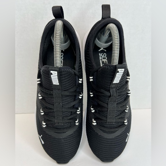 Puma Womens Softride Finesse Sport 376038-01 Black /White Sz 7 Running Sneakers - Picture 3 of 16